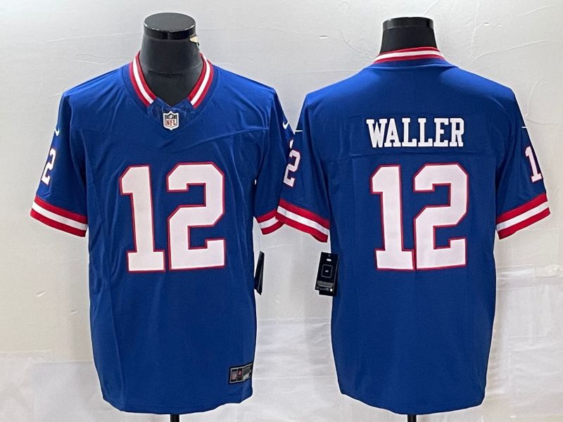 Men New York Giants #12 Waller Blue Nike Vapor Limited 2023 NFL Jerseys->philadelphia eagles->NFL Jersey
